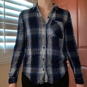 Lucky Brand Blue Striped Blouse